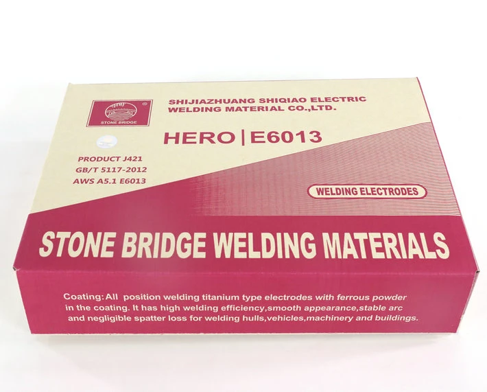 Stone Bridge Brand Electrode Welding 2.6mm 3.2mm 2.5mm Welding Electrodes E6013 E6011 E7018 Free Sample Products for African Countries (Ghana, Cote Divore, Nig)