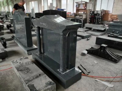 Fornitura in fabbrica Lapide a forma di tempio Lapide in granito regale di Oxford